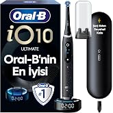 Oral-B iO10 Kozmik Siyah Şarjlı/Elektrikli Diş Fır&ccedil;ası, 1 Fır&ccedil;a Başlığı, Hızlı Manyetik Şarj Cihazı, Uzun &Ouml;m&uuml;rl&uuml; Pil, Şarj Ed
