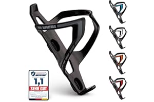 ‎ALPHATRAIL Alphatrail Fahrrad Flaschenhalter Max I Lebenslange Anti-Bruch Garantie 36g Lightweight Design I Inkl. Befestigungsschrauben I Kompatibel mit Cube, SKS, Elite, Topeak uvm. Trinkflaschen I Grau