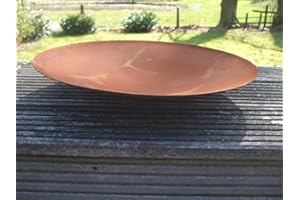 DEKO-IMPRESSION Dekorative Eisenschale auf Kugeln, Pflanzschale, Dekoschale, Rost, 42