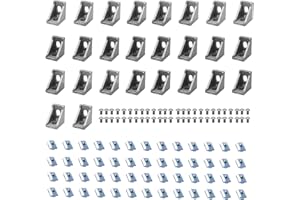 iMetrx 26 Stück Aluwinkel 20x20 Nut 6 Aluwinkel für Aluprofil 20x20 von iMetrx