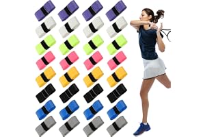 ASTER 24 st tennisracket grepptejp, racket övergreppstejp med halkskydd perforerad svettabsorberande, förskuren & torr känsla