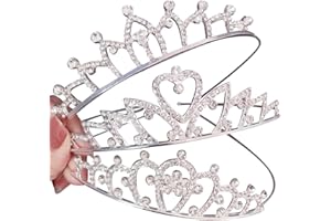 ROPNIIK Crown Tiara Wedding Crystal Bridal Tiara Crown Girls Tiara Princess Crown Tiara, Princess Tiara For Birthdays, Celebrations, Festivals, Fancy Dress Parties…