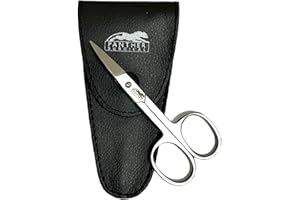 Panther Surgical Tijeras de uñas de 9 cm, multiusos, afiladas, curvadas, para manicura y pedicura, tijeras para hombres y mujeres, uñas de los dedos, tijeras de pestañas de cejas