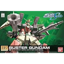 Maquette Gundam Bandai Buster Gundam Gunpla HG 1/144 R03 - 13cm Snap-Fit
