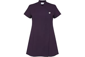 ProLuxe Signature Button Tunika für Kosmetikerin Friseurin Masseurin Physiotherapeutin sowie für den Tätigkeitsbereich Spa, Gesundheit, Nagelsalon; Uniform Erhältlich in 9 Farben