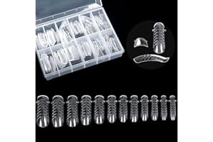 KADS 120 moldes para uñas postizas de gel acrílico o gel UV con escala para extensión