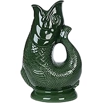 Iconic Aqua Glug Large Jug 28cm 1.4L - Fish Water Carafe, Decorative