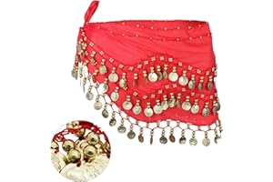 Butyeak Ceinture Danse Orientale Femme, Fille Foulard Danse du Ventre, Ceinture Danse Orientale, Foulard Danse du Ventre, Écharpes de Hanche de Danse du Ventre, Echarpe de Danse Orientale