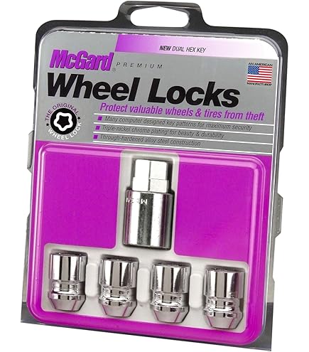 McGard 24216 Black Cone Seat Wheel Locks (M14X1.5 Thread Size