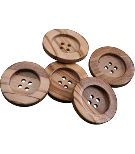 Houten knoop gekleurde Vlinder Bruin