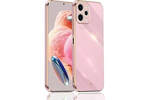 BOKYAS Funda para Xiaomi Redmi 12 4G/Redmi 12 5G con Revestimiento de Lujo, Carcasa de Silicona Suave Antichoque, Delgada Elegante Color Brillante Enchapado TPU Caso, Morado