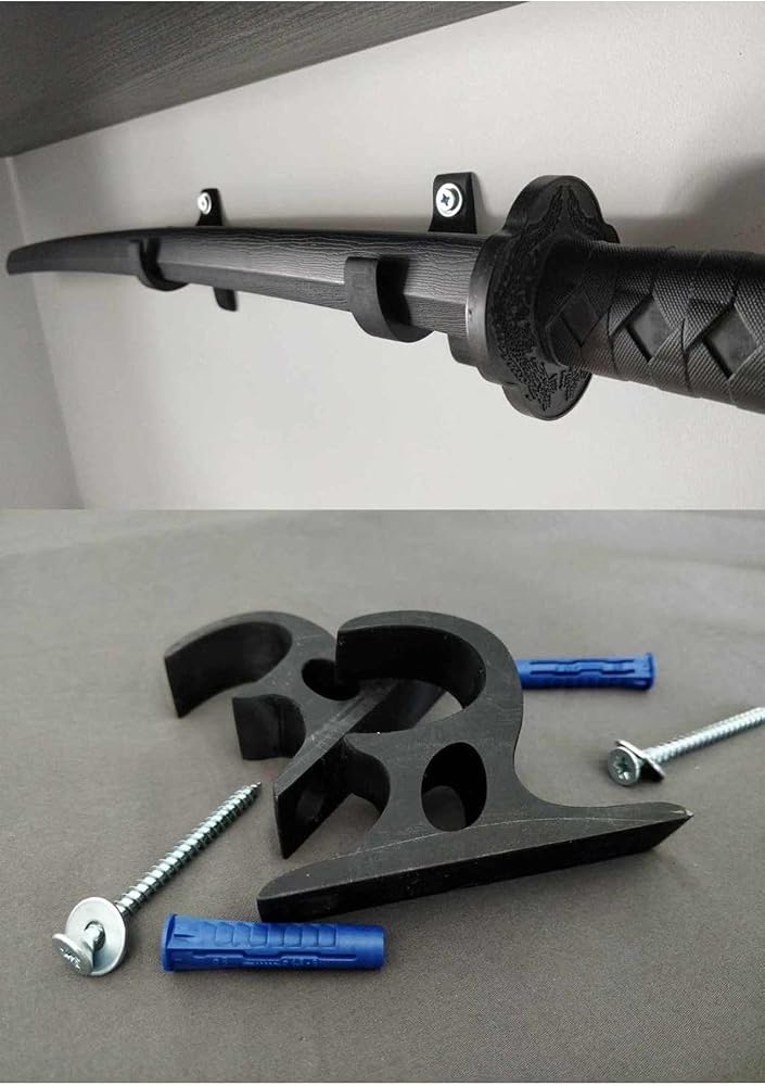 Katlanabilir Katana Kılıç tutucu aparat 2 adet - Katlanan Oyuncak Içinden Açılır Plastik Sword, web4