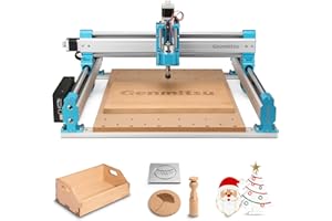 Genmitsu CNC-Machine 4040-PRO for Wood Acrylic MDF Carving/Cutting, 3 Axis CNC Router Machine with GRBL Control, Support 4-Axis, Working Area 400 x 400 x 78mm