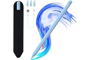 JVKZAEN iPad 11 & 10th Generation Stylus Pen, 14 Minutes Faster Charging Stylus Pen with Pen Holder, Palm Rejection, Tilt Sensitivity for iPad Air 11 and 13 inch (M3/M2), Pro 11 & 13