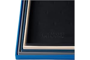 Leash Boss Futtermatte aus Silikon, wasserdicht, für Hunde und Katzen, extra hoher Rand, spülmaschinenfest, Größe S: 45,7 x 27,9 cm, Schwarz