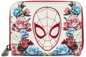 Loungefly Marvel Spiderman Floral Zip Around Wallet