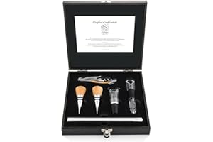 Laguiole Style de Vie Set cavatappi, set da sommelier, 6 pezzi, legno di quercia