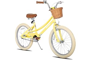 ‎JOYSTAR JOYSTAR 12/14/16/18/20 Mädchenfahrrad für 2-13 Jahre alte Kleinkinder und Kinder, 12" 14" 16" Kinderfahrrad mit Stützrädern & Korb, 20 Zoll Kinderfahrrad mit