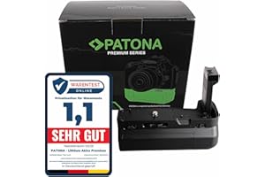 PATONA Premium Batteriegriff passend für Canon EOS RP / R8, Akkufach für 2X LP-E17 Akkus, ergonomischer Kameragriff mit Hochformat-Auslöser, Stativgewinde, IR-Fernbedienung
