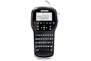 ‎DYMO DYMO LabelManager 280 Tragbares Beschriftungsgerät | Wiederaufladbares Etikettiergerät mit QWERTZ Tastatur | mit PC/Mac Schnittstelle | für D1 Etiketten in 6, 9 und 12mm Breite