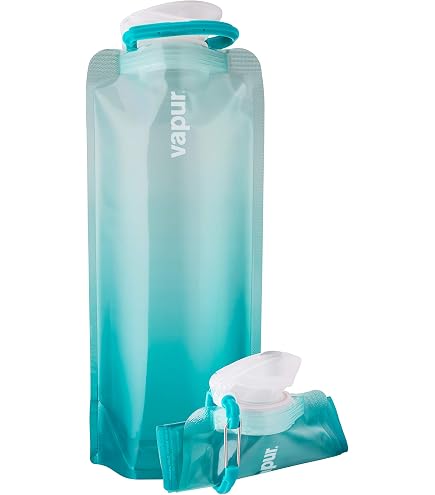 Vapur Collapsible Water Bottle - 34 Oz Foldable Anti-Bottle With Carabiner, BPA Free, For Hiking & Travel - View #8