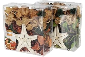 DICUNOY Peohud 2 Pack Apple Orange Potpourri Bags, 2 x 144g Fall Decor, Harvest Scented, Bowl Filler, Botanical Mix Autumn Scent for Home Office