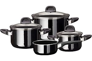 Silit Modesto Zestaw Garnków, Silargan, Czarny, 4 elementy