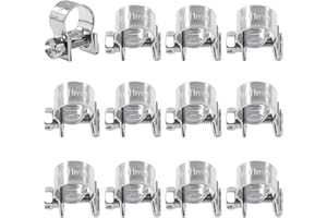 Swpeet - Juego de abrazaderas de manguera de acero inoxidable 304, 92 unidades, 10 tamaños, ideal para automoción, agricultura, plantas y construcción
