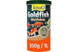 Tetra Pond Goldfish Mini Pellet Food, Complete Fish Food for All Goldfish, 1 Litre