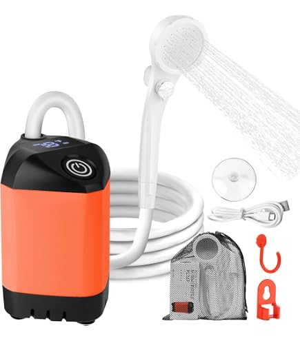 IEEILULU Tragbare Campingdusche Mit 6000mAh Akku Fa Produktbild-Vorschau 5