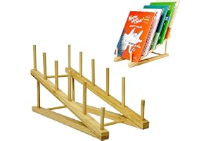 GYSLEOT tallriksstativ för display multifunktion displayställ för böcker konsttryck tidskrifter skärbräda plånbok visningsstativ för hantverksvisningar/leverantörer/detaljhandel bordsskiva