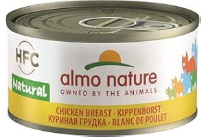 Almo Nature - HFC Natural avec Blanc de Poulet - Nourriture Humide pour Chat Adulte: 24 boîtes de 70g