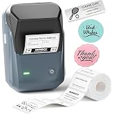 NIIMBOT B1 Etiket Makinesi, Otomatik Tanımlamalı Bluetooth Taşınabilir Etiket Yazıcısı, Ofis, Ev, İş i&ccedil;in Kullanımı Kolay, 2 