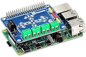 sb components DC and Stepper Motorshield for Raspberry Pi 4, 3B+, 3, 2, Zero and Zero W, Raspberry Pi Expansion Board Designed to Control Motors and Sensors