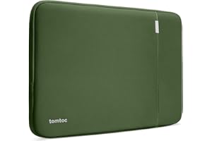 tomtoc 360° Housse pour Nouveau 14 Pouces MacBook Pro M5/M4/M3/M2/M1 Pro/Max (2025-2021) A3434 A3401 A3185 A3112 A2992 A2918, Protection intégrale, Sacoche pour Laptop avec Pochette pour Accessoire