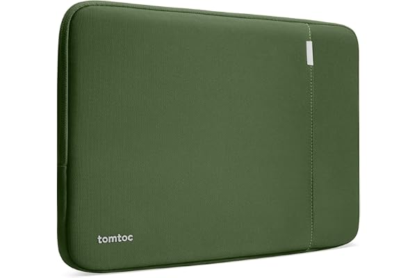 tomtoc 360° Housse pour Nouveau 14 Pouces MacBook Pro M5 Pro/Max (2026) A3426 A3427 A3434, M4/M3/M2/M1 A3112 A3401 A3185, Protection Intégrale, Sacoche pour Laptop avec Pochette pour Accessoire