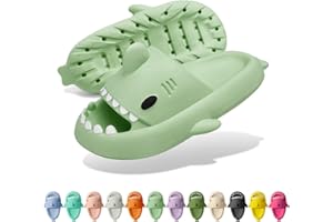 Solutra Sharklas Originales Chanclas Tiburon Mujer Hombre Antideslizantes Zapatillas Tiburon de Suela Gruesa y Cómodas Sharky Chanclas para Baño, Piscina y Playa