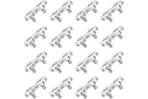 AIPAIDE 18PCS M2Morsetti per cavo Duplex Manopole per Duplex in Acciaio Inossidabile 304 con Morsetti per Funi da 2 mm