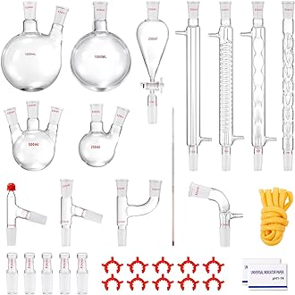 Set Distillazione 500 Ml Per Oli Essenziali - Vetro Borosilicato, Per Esperimenti Chimici O Idrosol