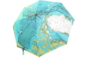 LZYMSZ CHRISLZ Mapa świata parasol automatyczny parasol składany parasol przeciwsłoneczny wiatroszczelny parasol/trzy składane parasole (mapa świata)