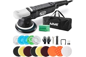 AUTIWOZ 6-Inch Dual Action Car Buffer Polisher With 6 Variable Speeds for Detailing, Polishing, Waxing - Random Orbital DA Kit