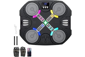 UEZETH Macchina musicale per boxe, con Bluetooth, da parete, con ricarica USB, attrezzatura da allenamento per boxe, regalo per bambini e adulti