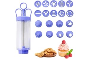 Niuhong Presse Biscuits Glaçage Seringue Crème Presse Pâtisserie Cuisson Biscuits Seringue Faire Sablés Presse Beignet Gâteau Seringue Décoration DIY Glaçage Décoration d'Outil Modélisation Chocolats