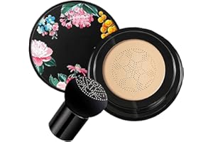 WWQQYY Mushroom Head Air Cushion BB Cream, Concealer Long-Lasting Nude Makeup CC Cream Base Flawless Moisturizing Brightening Pigment Liquid Foundation, Lightweight & Smoothing Base Primer (Natural)