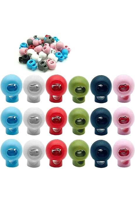 Clip Serrage Corde Bloqueurs De Cordon à 2 Trous - Lot De 10 En Nylon Pour Sacs, Vêtements, Sacs à Dos Bloque Cordon