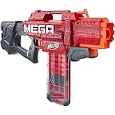 Nerf Mega Motostryke Pilli Dart Tabancası - 10 Dart Kapasiteli Şarj&ouml;r ve 10 Orijinal Mega Dart Dahil - Otomatik Oyuncak Silah