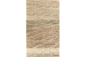 haggiy Selbstklebende Abdeckkappen für Möbel - Schraubenabdeckung - Abdeckung für Schrauben & Bohrlöcher - Möbelschutzkappen - Ø20 mm - 28 Stück - Möbelpflaster (Eiche Sonoma hell/Bardolino Natur)