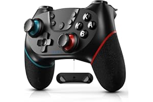 Diswoe Controller für Switch/Switch Lite/Switch OLED, Pro Controller für Switch Wireless mit Programmierbar/Schnell Verbunden/One-Key Pairing/Vibration/6 AchsenGyro/Turbo Funktion