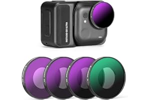 AMAZEAR ND & CPL Filter Set für Insta360 Go Ultra, Insta 360 Go Ultra Zubehör - ND8+ND16+ND32+CPL Objektiv Filter Kit | 4er Pack | Optisches Glas | HD | Ölabweisend | Einfach zu Montieren