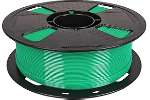 Zielony filament PETG 1,75 mm 1 kg filament do drukarki 3D 1 kg szpula filament do drukowania 3D pasuje do większości drukarek 3D FDM łatwy do drukowania CC3D jadeit zielony kolor